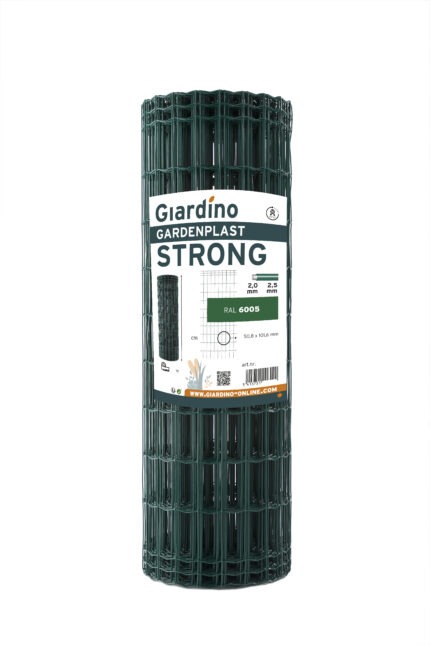 Tuingaas groen geplastificeerd (Strong) | 5,0x10cm | Draaddikte 2,5 mm
