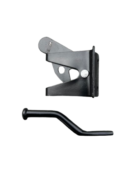 Hekkensluiter met pen 60mm zwart