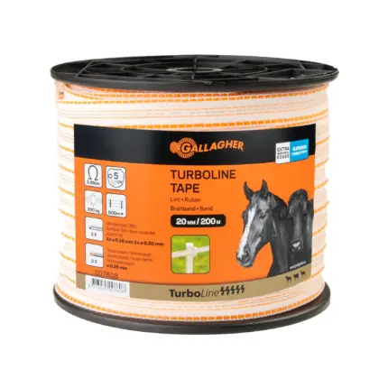 TurboLine lint 20mm  (wit, 200 meter)