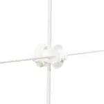 Schroefisolator (wit, palen ø 6-14mm, 10 stuks)