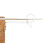 Afstandisolator krulstaart (wit, 17,5cm, 10 stuks)