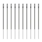 Kunststof paal zwart, 0,50m + 0,20m pen (10 stuks) - Afbeelding 2