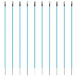 Kunststof paal blauw, 1,35m + 0,20m pen (10 stuks) - Afbeelding 2