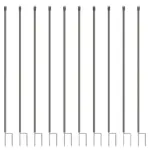 Hertenpaal kunststof (zwart, ø19mm - 2,00 meter, 10 stuks) - Afbeelding 2