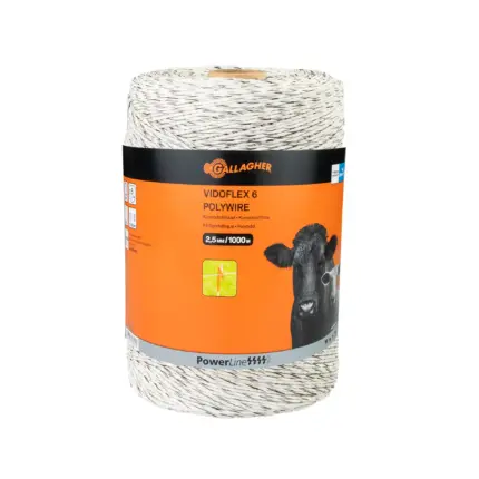 Vidoflex 6 Powerline (wit, 1000m)