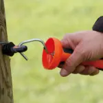 Softgrip poortgreep, oranje - cord/draad - Afbeelding 2